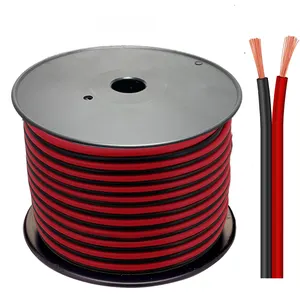 Cable de altavoz para cine en casa, Cable de cobre estándar, 2 núcleos, 18 AWG