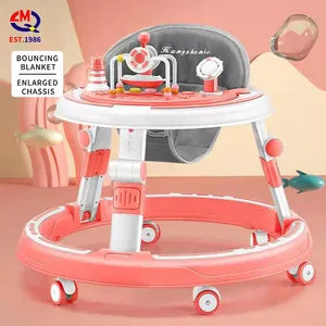 Ruedas plegables ajustables para bebés, juguetes de actividades para bebés, andador con ruedas y música, 2022
