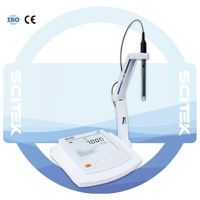 SCITEK -2.000~20.000pH Medidor de Calidad del Agua Multiparamétrico de Sobremesa de Alta Precisión con hasta 5 Puntos de Calibración