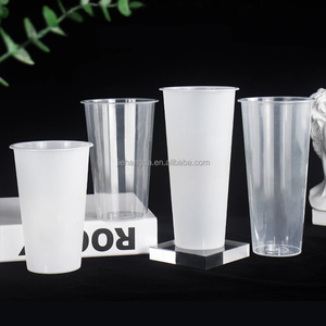 12oz 24oz 500ml Hot Beverage Packaging Descartável PP Plastic Cup Drink Juice Bubble Tea <span class=keywords><strong>Coffee</strong></span> Transparente Frosted <span class=keywords><strong>Cups</strong></span> - Product Image 3