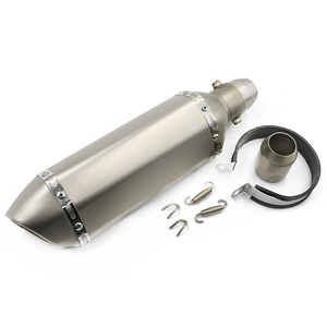Motocicleta Universal tubo de Escape silenciador del motor de moto izquierda y derecha para TMAX530 XMAX300.250 CBR500 mt09 - Product Image 5