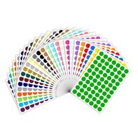 16mm vente en gros plusieurs couleurs plusieurs tailles autocollant d'étiquette de tache pour l'utilisation d'entrepôt de paquet