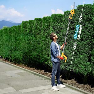 Taille-<span class=keywords><strong>haie</strong></span> industriel sans fil électrique pour bricolage, cisailles à gazon portatives, coupe-herbe double, batterie rechargeable, 24 pouces - Product Image 3