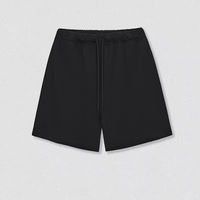 Shorts de sport pour hommes personnalisés à prix de gros, en laine épaisse unie avec cordon de serrage à la taille