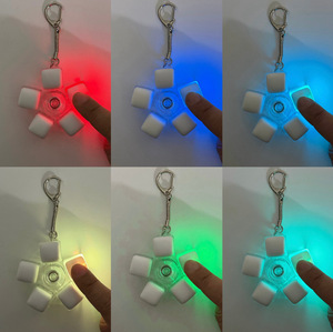 Custom Logo DIY Keyboard Caps Keychain Keycap Keyboard Fidget Clicker Toy Keyboard Keychain Switch Fidget Stress Relief KeyChain - Product Image 2