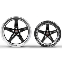Jantes forgées monobloc style S71 15x10 17x10 18x10, beadlock personnalisé, noir brillant fraisé pour Camaro Mustang, jantes de course