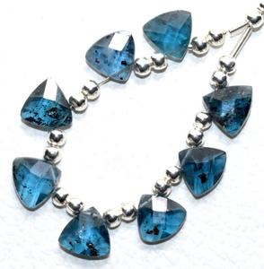 Kyanite ลูกปัดหินสีครามสีฟ้าหัวเป็ดลอนดอนเหลี่ยมเพชรพลอยหลวมลูกปัดล้านล้านล้านคุณภาพธรรมชาติสำหรับการทำเครื่องประดับขายส่ง - Product Image 5