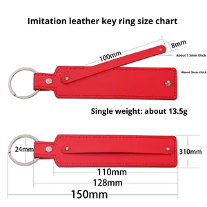 Porte-clés DIY en similicuir coloré, pendentif de téléphone pour couple, cadeau créatif personnalisé - Product Image 3