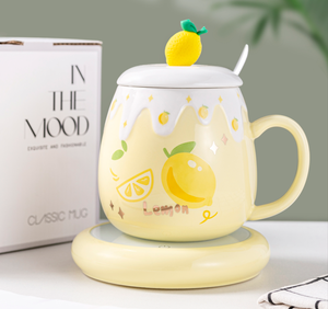 Cute High-Color <b>Tea</b> <b>Cup</b> <b>Set</b> Ceramic <b>Tea</b> <b>Cup</b> Constant Temperature With Lid Gift Tray Business Gifts for Hot Beverages - Product Image 4