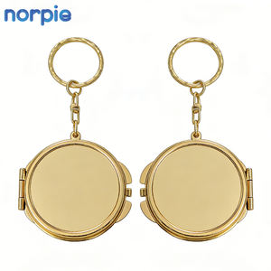 Espejo de Bolsillo en Blanco al por Mayor, <span class=keywords><strong>Precio</strong></span> de Fábrica, Espejo de Bolsillo Personalizado, Llaveros de Sublimación de Alta Calidad - Product Image 2