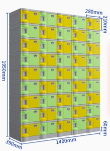 <span class=keywords><strong>Casier</strong></span> de rangement <span class=keywords><strong>empilable</strong></span> en <span class=keywords><strong>plastique</strong></span> avec design multicolore pour école, bureau, salle de sport, maison, armoire modulaire durable, stockage sécurisé - Product Image 4