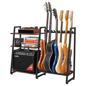 Custom Solid Wood Viny <strong>Record</strong> Display Stand <strong>Record</strong> Player <strong>Rack</strong> Guitar Amp Stand Durable Freestanding Multi Guitar Stand <strong>Rack</strong> - Product Image 6