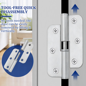 Оптовая продажа высококачественных дверных петель с углом открывания 180 градусов, настраиваемого размера, с 1 шарикоподшипником, из нержавеющей стали, подъемные - Product Image 3
