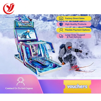 Simulateur de ski d'arcade pour adultes Machine de jeu vidéo Divertissement intérieur Effet de tempête de neige à pièces