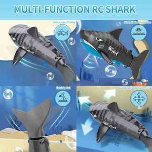 Mini juguetes de tiburón ballena con Control remoto Dwi Dowellin, buceo e impermeable <span class=keywords><strong>RC</strong></span> simulación eléctrica tiburón barco juguetes para niños regalos - Product Image 2
