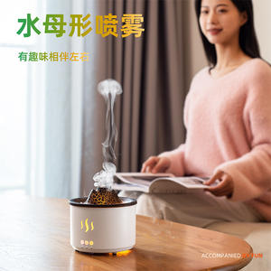 เครื่องกระจายกลิ่นหอมภูเขาไฟ ลายแตก ความจุ 0.5 ลิตร สำหรับใช้ในบ้าน ฟังก์ชั่นตั้งเวลาไฟฟ้า 2-8 ชั่วโมง - Product Image 2