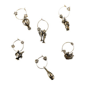 ร้อนขายค็อกเทลเครื่องดื่มตกแต่งตกแต่งแก้วไวน์ตกแต่งแก้วไวน์ Charms ชุด - Product Image 1
