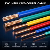 Cable de Construcción de Cobre THHN THWN-2 10 12 14 AWG |   Cableado Eléctrico para el Hogar |   Cable Unipolar BV BVR WDZN-BYJ 450-750V Sólido/Trenzado