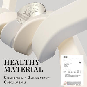 แผ่นรองซิลิโคนกันน้ำลายคลื่นสีเบจสำหรับอ่างล้างจาน ทำความสะอาดง่าย แผ่นรองสำหรับทำครัว - Product Image 4