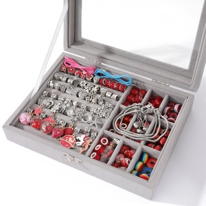 Sıcak satış charm bilezik yapımı kiti kristal bilezik çocuk seti DIY ayarlanabilir charm bilezik genç kız için popüler avrupa - Product Image 1