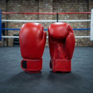 Gants de boxe en cuir PU de haute qualité, couleur personnalisée, fermeture auto-agrippante, sangle de poignet réglable, sur mesure MEZZO - Product Image 1