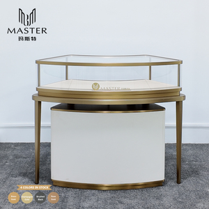 <span class=keywords><strong>Vitrine</strong></span> de Luxe MASTER pour Bijoux et Montres en Or et Platine avec Base et Étagère en Verre pour Centre Commercial - Product Image 3
