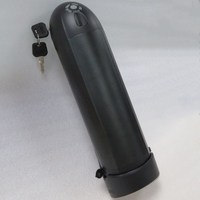 Batterie de vélo électrique 36V 10Ah en forme de bouteille avec interrupteur
