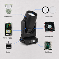 Светодиодный прожектор 380W Moving Head Beam Light 18R с двойной призмой, DMX512, для концертов, дискотек, свадеб и шоу