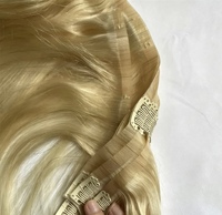 Extensiones de Cabello Humano Europeo Remy 100% Virgen, Doble Trama, Método Invisible Avanzado, con Clip, Precio de Fábrica