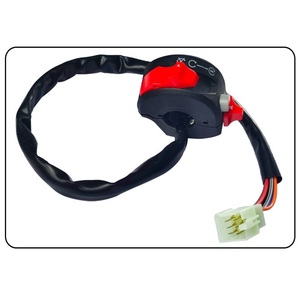 Interrupteur de guidon de <span class=keywords><strong>moto</strong></span> 3 fonctions, démarrage électrique, arrêt et bouton de modification du <span class=keywords><strong>clignotant</strong></span> double. - Product Image 3