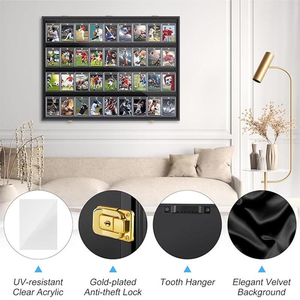 Cornice per Foto <span class=keywords><strong>in</strong></span> <span class=keywords><strong>Legno</strong></span> 24x31 Pollici, Chiudibile a Chiave, Nera, Ecologica, Resistente, Design Moderno per Decorazione Casa, Ufficio, Hotel - Product Image 3