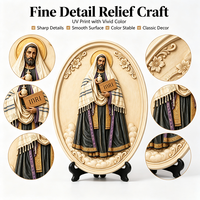 Artisanat en résine personnalisé Jésus Roi des Juifs INRI, plaque 3D en relief, Art déco, décoration murale pour église catholique, cadeau, ornement