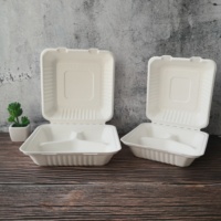 Boîtes personnalisées pour aliments, emballages alimentaires jetables, contenants à emporter, contenants en papier biodégradables pour plats à emporter, boîte à clapet pour aliments
