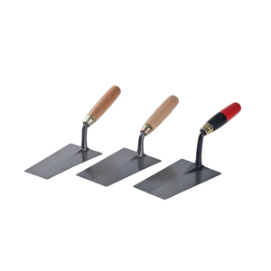 Truelle carrée en acier au carbone durable avec <span class=keywords><strong>petit</strong></span> manche en bois, flotteur de maçonnerie <span class=keywords><strong>pour</strong></span> <span class=keywords><strong>travaux</strong></span> de bricolage - Product Image 2