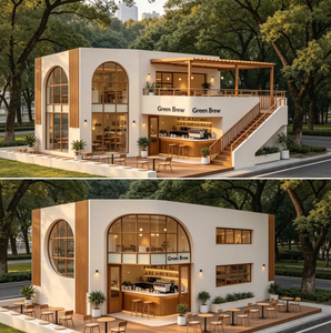Cafetería en Contenedor Plegable de 20 y 40 Pies, Bar de Lujo en Contenedor y Restaurante de Comida Rápida con Cocina en Venta - Product Image 2