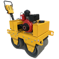 Mini rouleau compresseur à main homologué CE, petite machine vibrante pour la réparation routière
