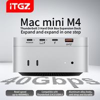ITGZ Thunderbolt kotak Drive 3 M.2, Solid State Dock M4mini ekspansi Dock JHL7440 kontrol utama Mac Mini kotak eksternal