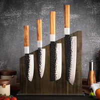 Porte-couteaux magnétique en bois pour ensembles de couteaux de cuisine, bloc à couteaux magnétique en bois d'acacia de qualité supérieure, support à couteaux magnétique en bois