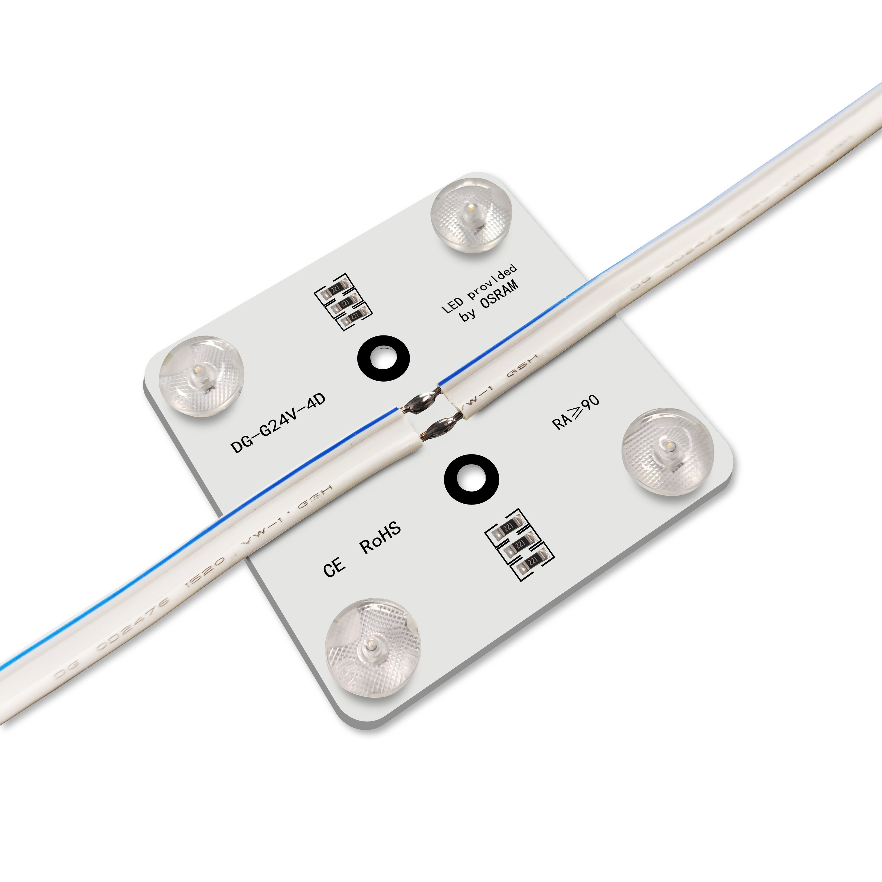 High Display Rate Led Module Light for Stretch Ceiling Brightness and Color Changeable DC24V LED Light for Commercial Lighting