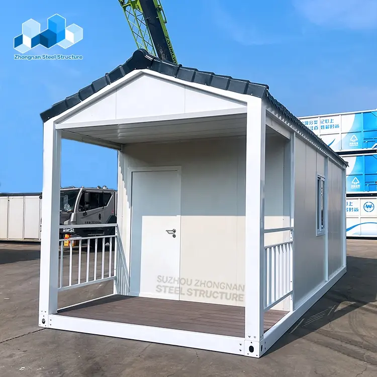 Zhongnan Detachable Custom flat pack luxury 2 bedroom container house prefabricated modular house portable container house