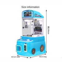 Vente en gros directe usine : Machine à griffes pour enfants, modèle mini boutique, style arcade, pour attraper les jouets en peluche, monnayeur, simple joueur
