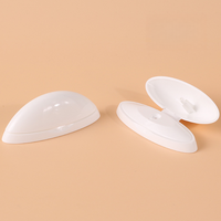 Pot cosmétique sphérique en PE de 50g avec couvercle rabattable intégré, vide, pour crème visage et protection solaire, flacon pour soins de la peau, logo personnalisé