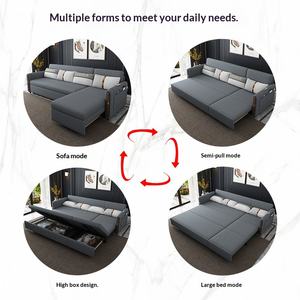 Sofá Cama Plegable Multifuncional de Tela y Metal, Diseño Moderno, Modelo Popular para Espacios Pequeños, Adecuado para - Product Image 3