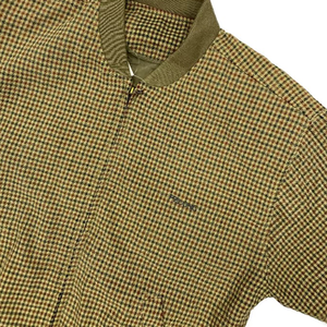 YUCHEN Men's High Quality Custom Streetwear Long Sleeve Stand Tweed Bomber Jacket Winter <strong>Crid</strong> Check Jacket for Spring Season - Product Image 3