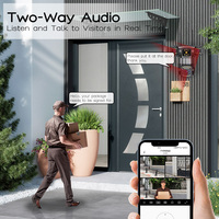 Wistino 6MP lente triple Wifi Cámara 360 grados rotación detección de movimiento visión nocturna cámara de seguridad a todo color