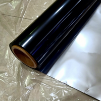 Gaine flexible en aluminium noir laminé PET, épaisseur 0,012-0,1 mm, largeur 20-1520 mm, matériau d'isolation imperméable pour câbles