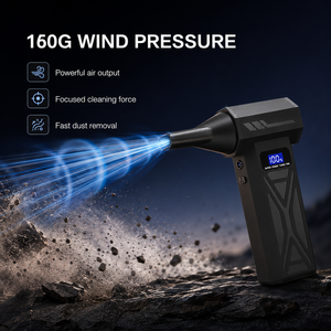 Soplador de Aire Turbo Portátil Inalámbrico de 4000mAh con 4 Velocidades, Pantalla LED y 5 Boquillas, Ventilador Turbo para Limpieza de Teclados y Autos - Product Image 3