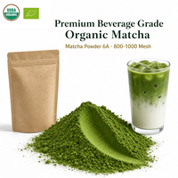 Poudre de Matcha Biologique Demeter USDA & UE 6A Qualité Premium pour Boissons, Thé Vert Matcha en Poudre, Complément Alimentaire, Ingrédient pour Smoothies