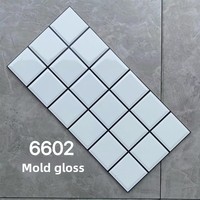 Carreaux muraux émaillés à carreaux modernes de style nordique européen 300x600 en porcelaine pour cuisine, salle de bain, salons, salles à manger, toilettes, carreaux d'intérieur