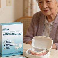 Comprimés effervescents professionnels pour le nettoyage des prothèses dentaires, puissant éliminateur de plaque dentaire, pour aligneurs transparents et protège-dents de nuit
